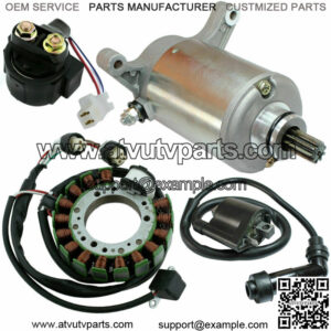 Stator Starter Solenoid Ignition Coil for Yamaha Moto-4 350 YFM350 1990-1994