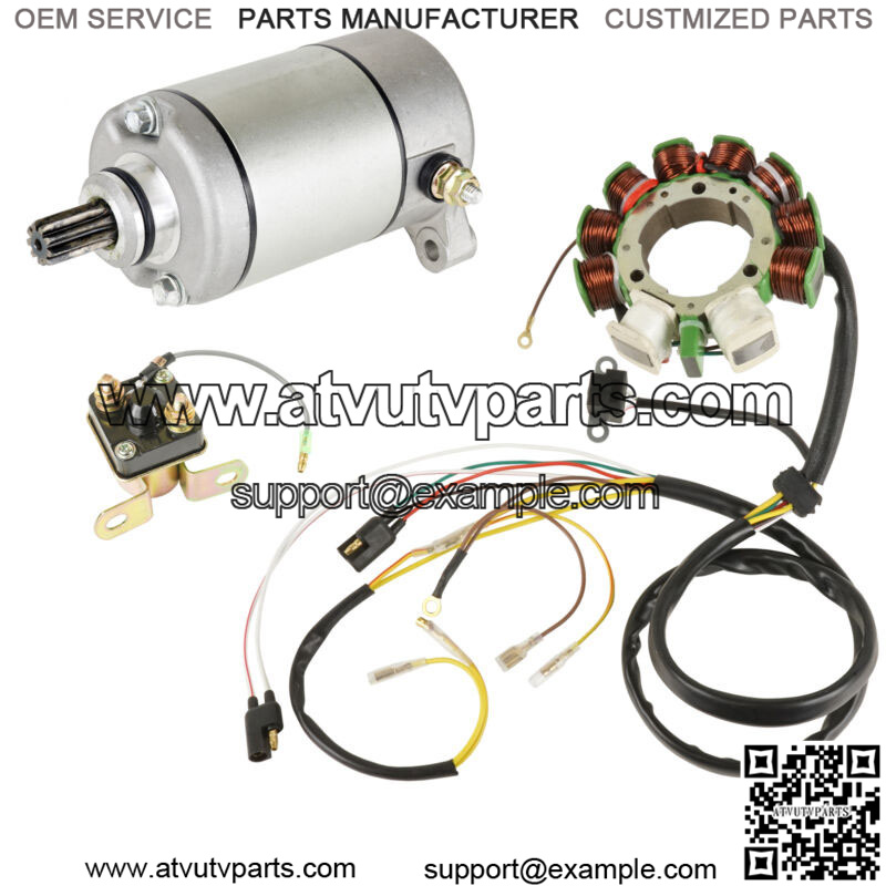 Stator for Polaris Sportsman 500 Starter & Solenoid 1998 1999 2000 2001 Atv New