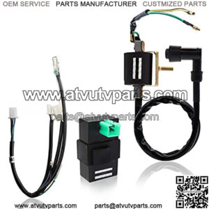 UNS-DC4 DC CDI Box 4 Pin Ignition Coil Wire Loom for Quad ATV Quad Dirt Bike Go Kart 50cc 70cc 90cc 110cc 125cc