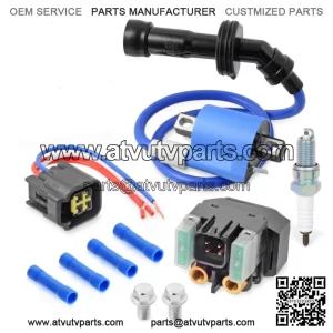 For YAMAHA YXR660F Rhino 660 2004-07 Ignition Coil Pack & Starter Relay Solenoid (Fits: Yamaha Rhino 660)