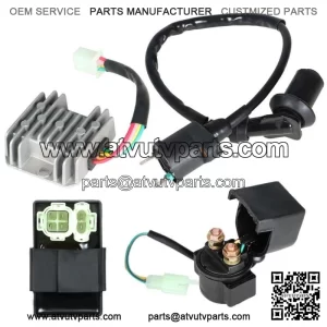 Electric set Ignition coil cdi relay regulator for 50-150cc GY6  ATV Go Kart