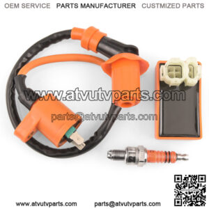 Modified igniter GY650cc/125cc/150cc modified orange high-pressure package polygonal ignition spark plug