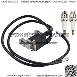 394891 Ignition Coil Module Spark Plug Kit for B and S Armature Magneto 16HP 17HP 18HP Horizontal & Vertical Twin L-Head Cylinder Engine MTD Riding Mower 392329 590781 42A707 42A777 422707