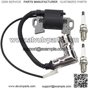 951-12220 751-12220 Ignition Coil w Spark Plug for MTD Troy Bilt 4P90HUA 4P90JHA 4P90JT 4P90JU 4P90JUA 4P90JUB 4P90MUB 4P90MUA 4P90MU 4P90M0 Engine Craftsman Huskee Lt4200 LT1500 Lawn Mower