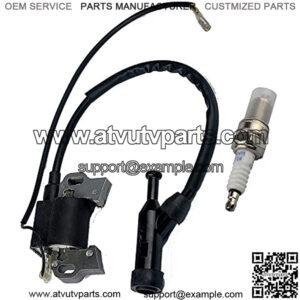Ignition Coil Module with Spark Plug for GX240 GX270 GX340 GX390 8HP 11HP 13HP Engine Lawn Mower Tractor