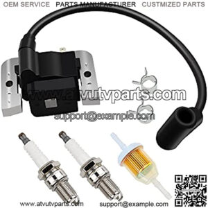 24 584 45-S Ignition Coil, Spark Plug, Fuel Filter for CH18 CH20 CH22 CH23 CV620 CV670 CV675 SV710 SV715 SV720, forJohn Deere L130 F620 24 584 01-S MIU11542 M132370 Lawn Mower Engines