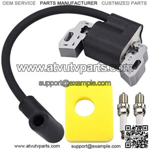 Ignition Coil Module with Air Filter Spark Plug for B and S 593872 799582 798534 08P502 09P602 09P702 550e-550ex Series Engine Lawn Mower Replacement Parts