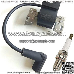593872 799582 Ignition Coil + Spark Plug Compatible with 08P502 09P602 09P702 Armature Magneto Lawn Mower Engines