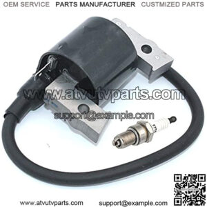 Ignition Coil with Spark Plug F7TC for FC400V FC420V John Deere LX172 LX176 240 245 GT242 F510 21121-2070 John Deere AM109209 BPR5ES