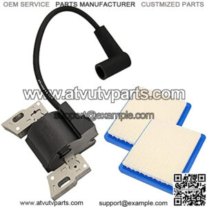 Rain King 593872 Ignition Coil 799582 798534 Ignition Coil Module with 491588S Air Filter for Armature Magneto 08P502 09P602 09P702 093J02 Lawn Mower Engine Replacement Parts