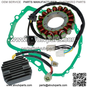 Stator & Regulator Rectifier & Gasket for Arctic Cat 400 Vp Man 4X4 2005-2006