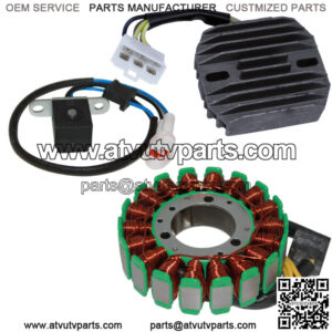 Stator & Regulator Rectifier W/Pickup Coil for Kawasaki Bayou 250 KLF250 03-11
