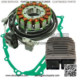 Stator & Regulator for Yamaha Grizzly 700 YFM700Fg 4WD Fi Eps 2007-15 W/Gasket