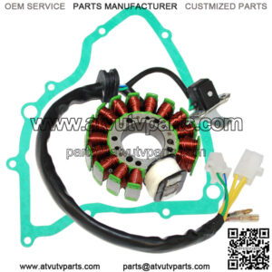 Stator And Gasket for Suzuki LT-F160 LTF160 Quadrunner 160 2X4 1991 1992-2001