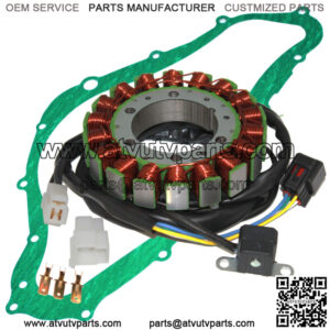 Stator & Gasket for Suzuki LT-A500F Lt A500F Quadmaster 500 2000-2001 Magneto