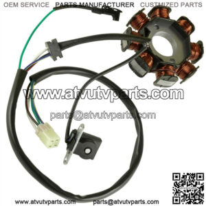 Stator Magneto 8 Coil 3 Wire w/ Pick Up For Kawasaki KLX140 2008 2009 - 2022