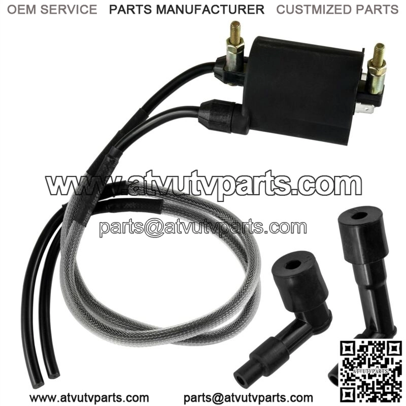 Ignition Coil w/ Spark Plug Caps 23" Wire for Kawasaki Vulcan 1500 1997-2008