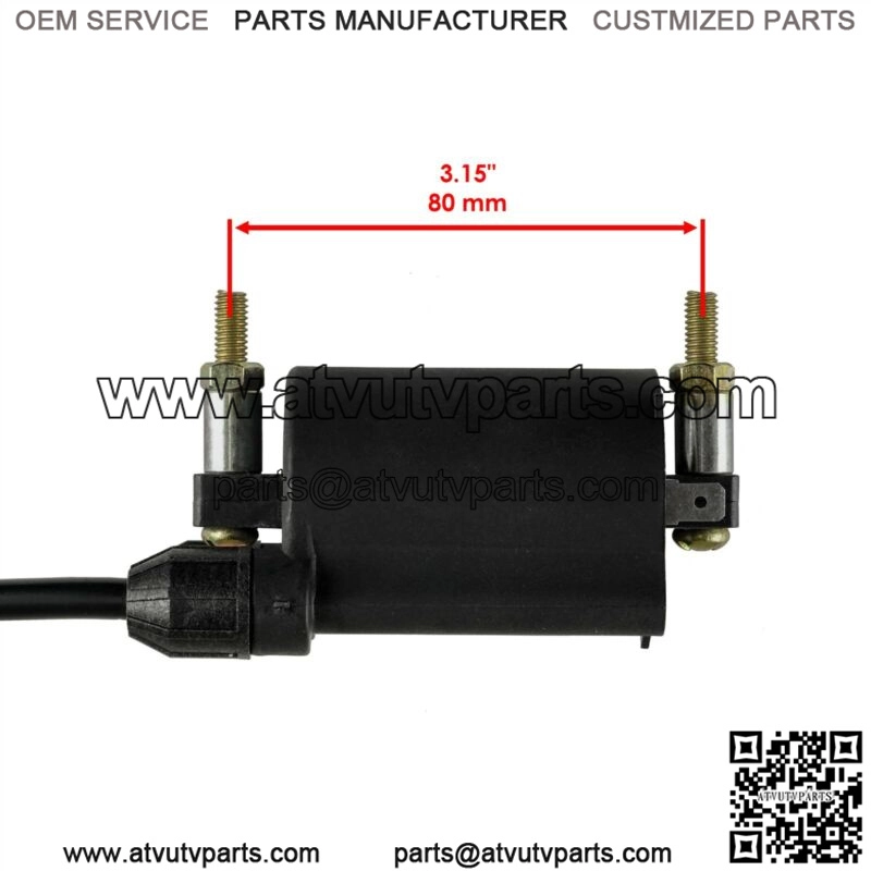 Ignition Coil w/ Spark Plug Caps 23" Wire for Kawasaki Vulcan 1500 1997-2008 - Image 2