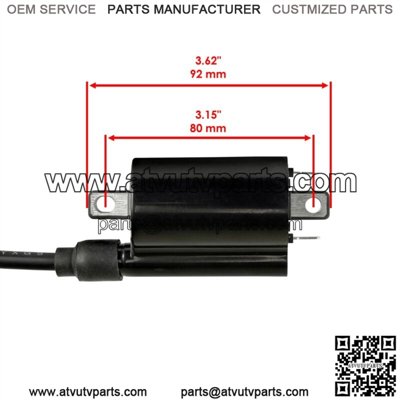 Ignition Coil w/ Spark Plug Boot & Wire For Polaris RZR 170 2015-2021 0455029 (For: Polaris) - Image 2