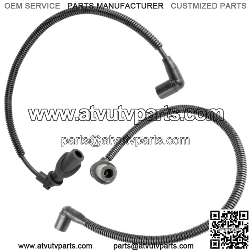 Ignition Coil Spark Plug Wire 47cm and 59.3 cm for Polaris Ranger XP 700 2005 (For: Polaris)