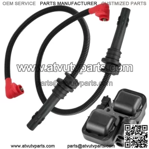 Ignition Coil with Spark Plug Wires for Polaris General 1000 EPS 2018-2020 (For: Polaris)