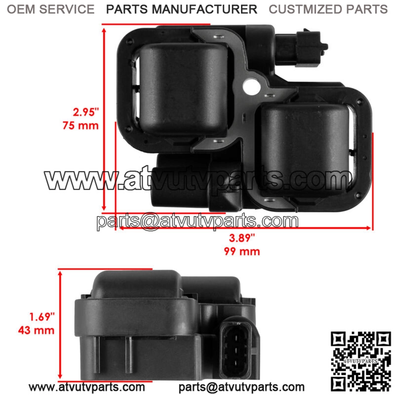 Ignition Coil for Polaris Scrambler 850 2015 / Scrambler 1000 2015 (For: Polaris) - Image 2