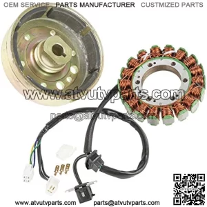 Stator Flywheel Rotor Compatible with Suzuki LT-F400 LTF400F Eiger 400 2x4 4x4 2002-2007