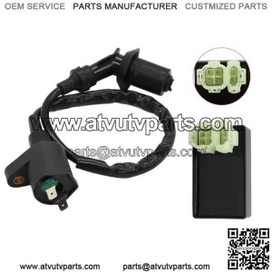 CDI Box & Ignition Coil for Honda TRX300 Fourtrax 300 TRX300FW 2X4 1988-1999 ATV (For: Honda)