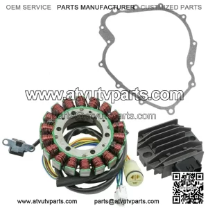 Stator & Regulator Rectifier for Yamaha Rhino 660 YXR660 2004-2007 With Gasket (For: 2006 Yamaha Rhino 660)