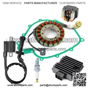 Ignition Coil & Stator Regulator Relay Kit for Yamaha Rhino 660 YXR660 2004-2007 (Fits: Yamaha Rhino 660)