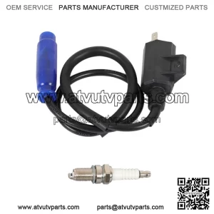 Ignition Coil + Spark Plug + CAP For Kawasaki Prairie 700 KVF700 2004 2005 2006