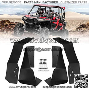 UTV Extended Fender Flares, Mud Flap Compatible with Polaris RZR S 900 S1000 RZR 4 900 2015-2019 4PCS