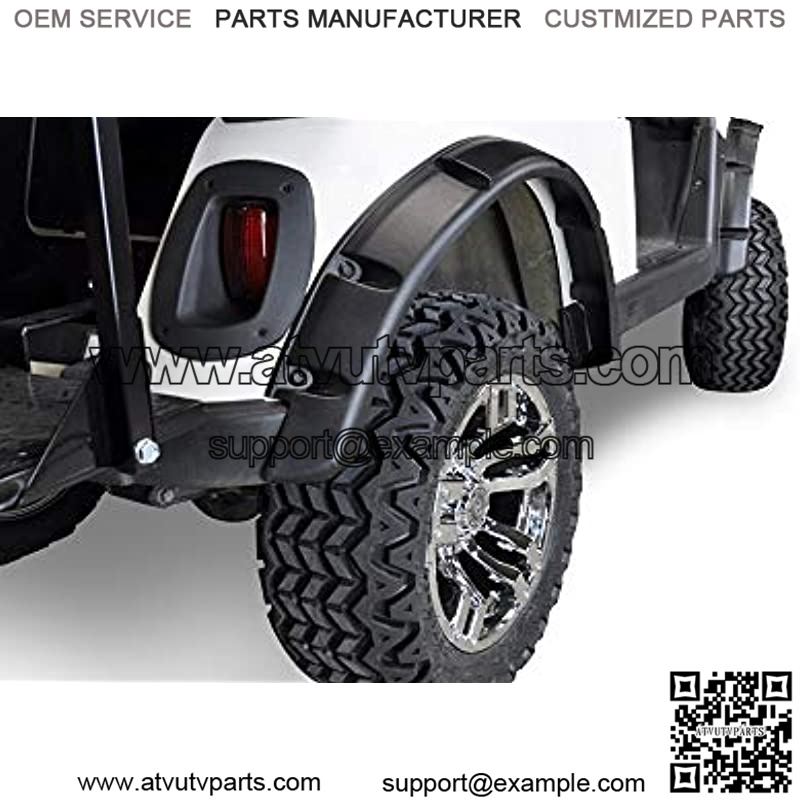 Golf Cart Fender Flares for EZGO TXT| Club Car Precedent| Yamaha G22| EZGO RXV| Club Car DS| Yamaha Drive G29 - Set of 4 (Front and Rear) - Image 4