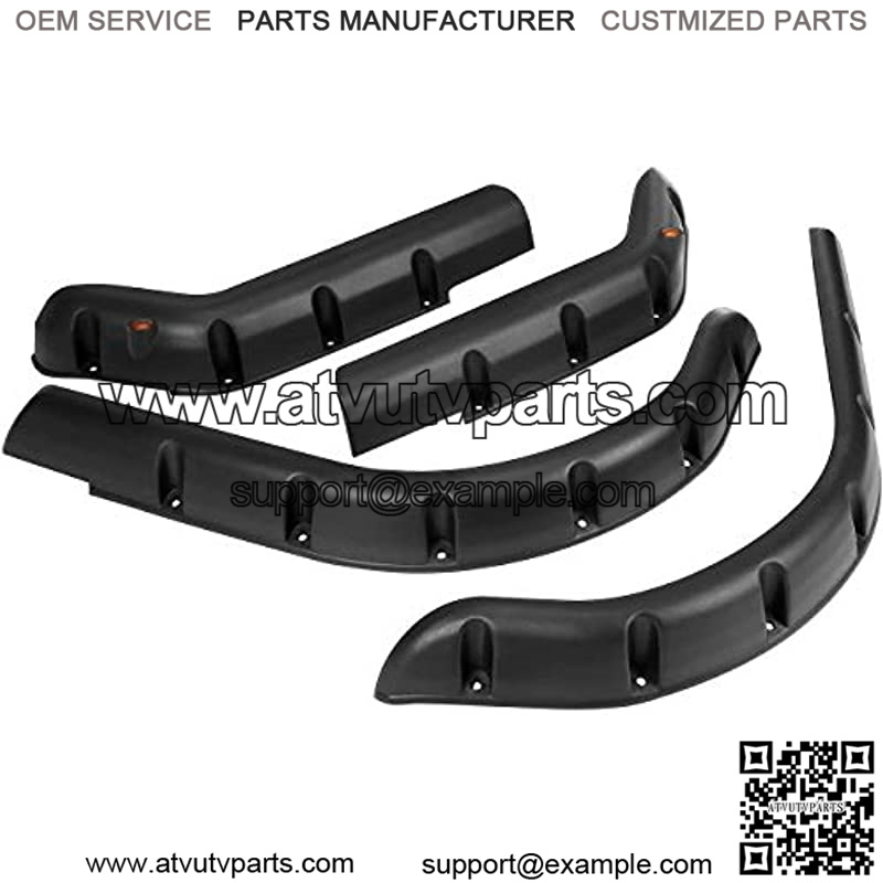 Golf Cart Front Rear Fender Flares for EZGO TXT 1998-2013 Gas/Electric (Not Fits 48V Electric), with Metal Hardware, Set of 4 - Image 3