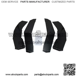 Front&Rear Mud Flaps Fender Guard for 2020-2024 Polaris RZR PRO XP/PRO R/Turbo R (For: Polaris)