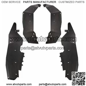 Front & Rear Fender Flare Kit for 2020-2022 Polaris RZR PRO XP / PRO XP4 (For: Polaris)