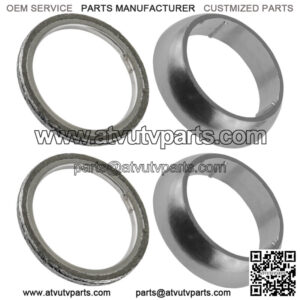 Exhaust Muffler Silencers Pipe Gasket Kit for Can-Am Commander Max 1000R 2018-19 (For: Can-Am)