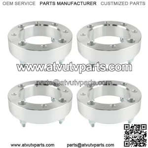 4x137 Wheel Spacers 2" 110mm M10x1.25 For 1991-1996 Kawasaki Mule 500 Silver X4