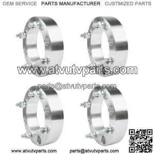 GENRICS Wheel Spacers For Kawasaki Mule 600 4x137 2" 110mm M10x1.25 4Pcs Silver