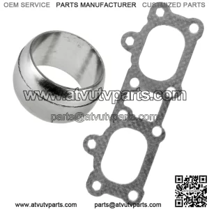 Exhaust Muffler Head Pipe Manifold Gasket for Polaris General XP 1000 2016-2021 (For: Polaris)