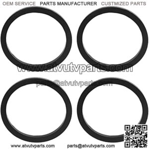 4x Shocks Silent Crossover Rings Shock Absorbers Silencer Crossover Pad Rubber O-Rings for KRX 1000 UTV 2020-2021 and Any Model with a Piston Rod Diameter of 5.2cm/2.05"