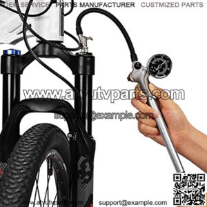 High Pressure Shock Pump, (300 PSI Max) for Fork & Rear Suspension, Lever Lock on Nozzle No Air Loss