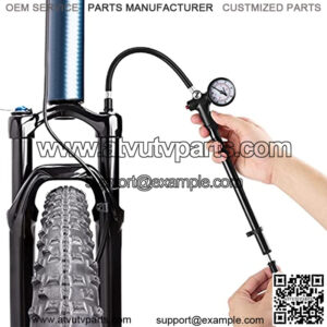 High Pressure Shock Pump, [No Air Loss Nozzle][300PSI] MTB Bike Shock Pump for Fork & Rear Suspension with Gauge & Air Bleed Button for Shock Absorbers, Wheelchairs Fits Presta/Schrader Valve