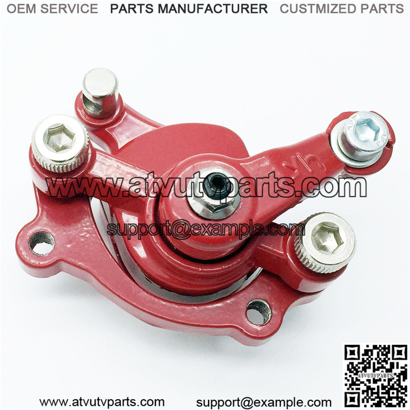 Red For 49cc Dirt Pocket Bike Pocket Quads Front Disc Brake Caliper (right opening)
