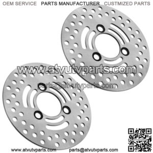 2 Front Brake Disc Rotor for Suzuki LT-Z400 LTZ400Z Quadsport Z400 2003-2014
