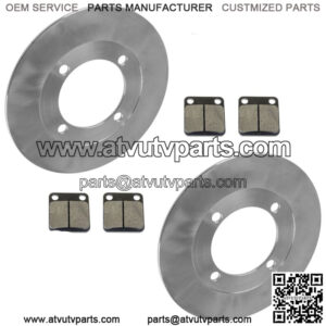 Front L & R Brake Disc & Pads For Suzuki Vinson 500 LTA500F LTF500F 4X4 2002-07