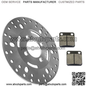 Front L/R Brake Disc with Brake Pads for Yamaha Big Bear 400 2x4 4x4 2001-2006