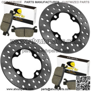 Front Left & Right Brake Disc w/Pads Honda FourTrax Foreman 4x4 TRX500FM 2005-06