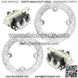 Front Left Right Brake Caliper w/ Disc for Polaris RZR S 800 / RZR 800 2010-2014