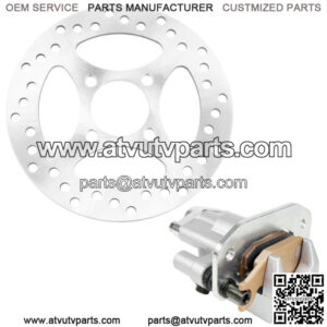 Rear Brake Caliper Disc W/ Pads For Yamaha Raptor 700 700R YFM700R 2006 - 2012